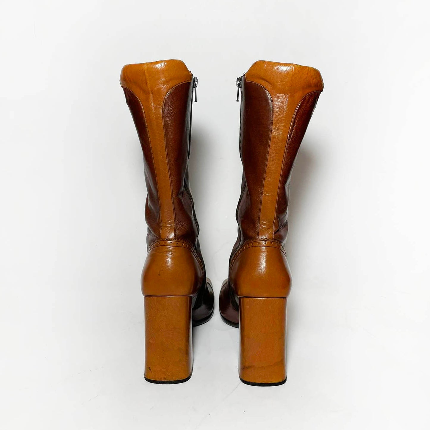 Prada FW1999 Mid Calf Square Toe Boots