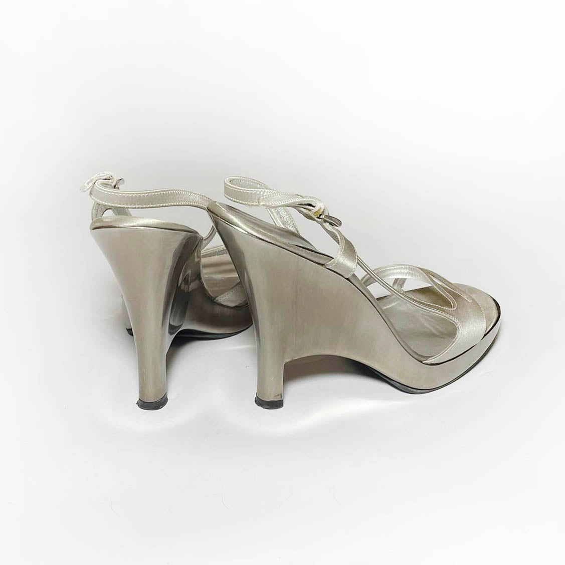 Prada SS1998 Metallic Acrylic Heels