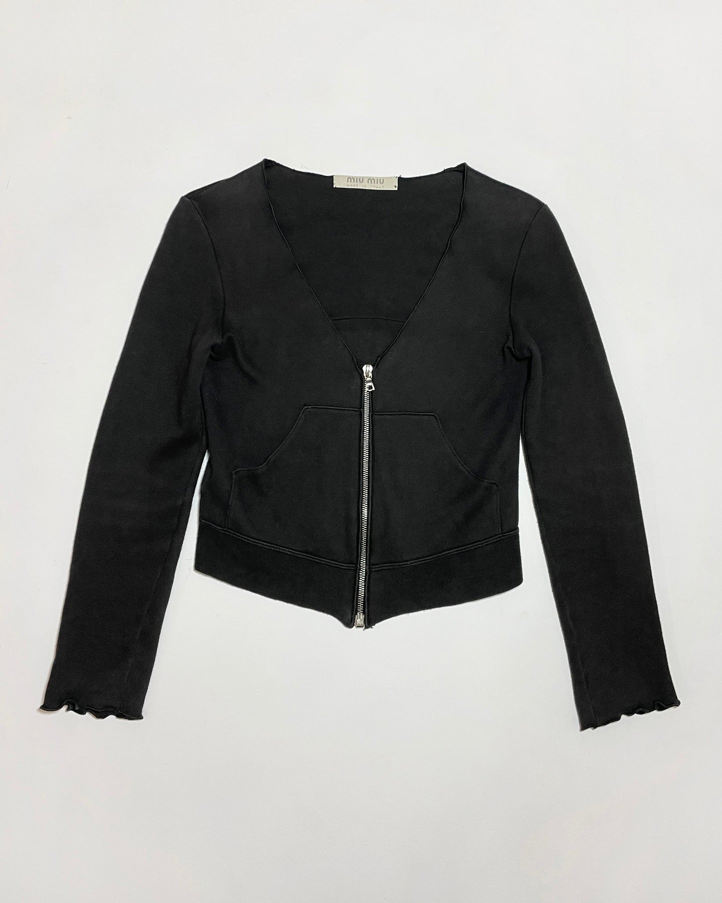 Miu Miu Spring 2000 Jersey Cardigan