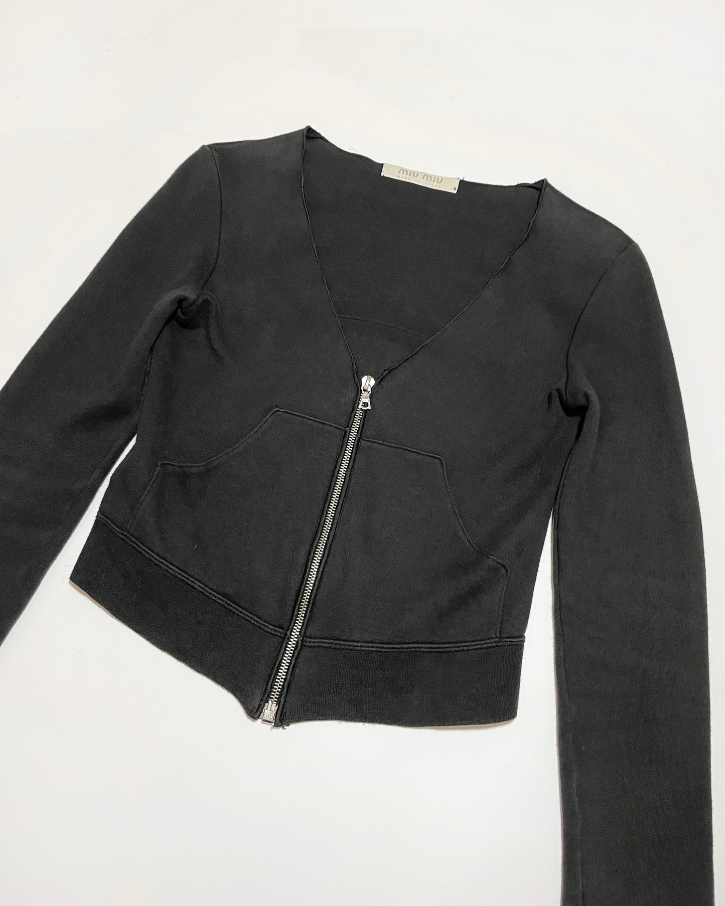 Miu Miu Spring 2000 Jersey Cardigan