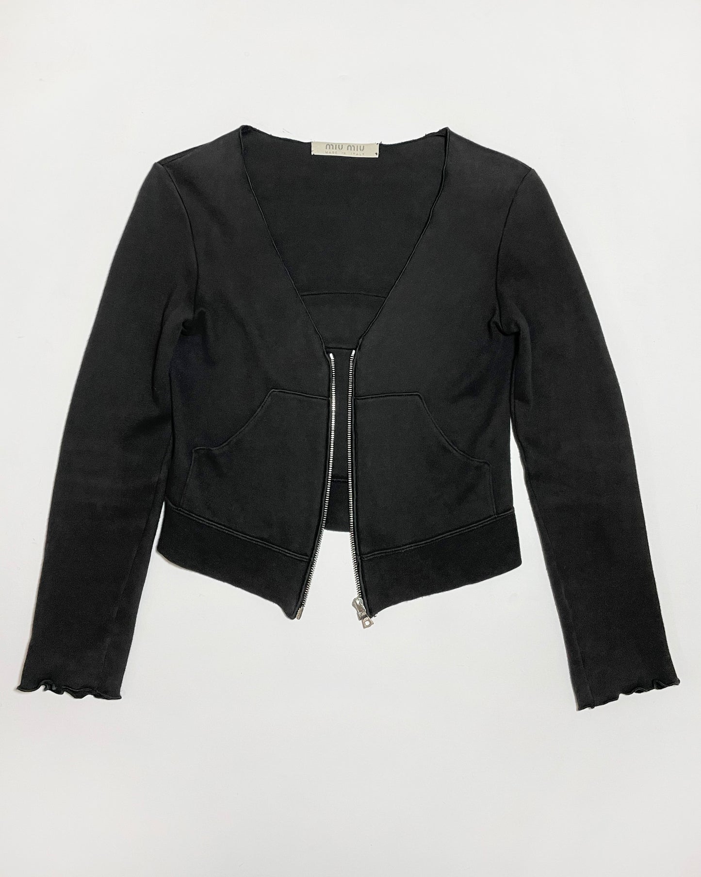 Miu Miu Spring 2000 Jersey Cardigan