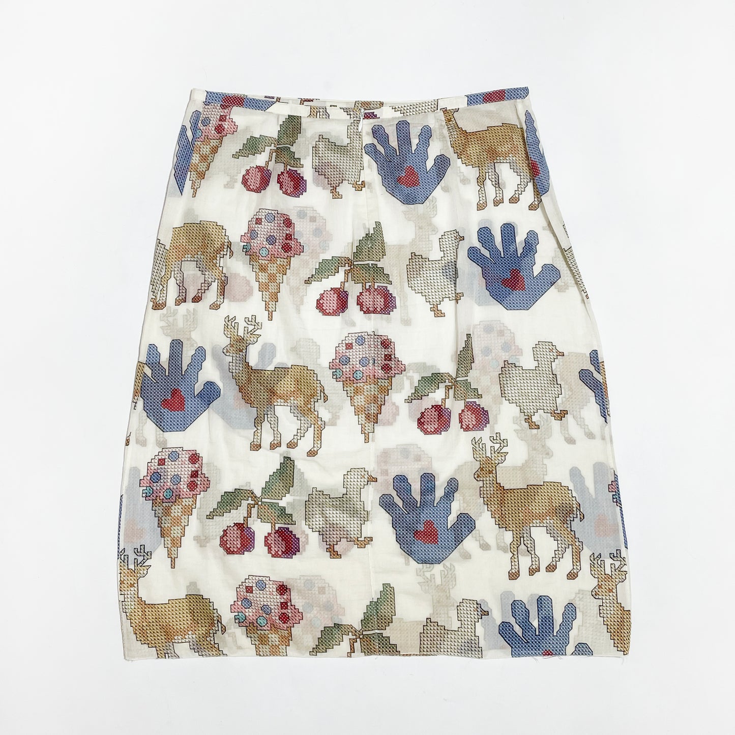 Miu Miu SS 1998 Childhood Print Skirt