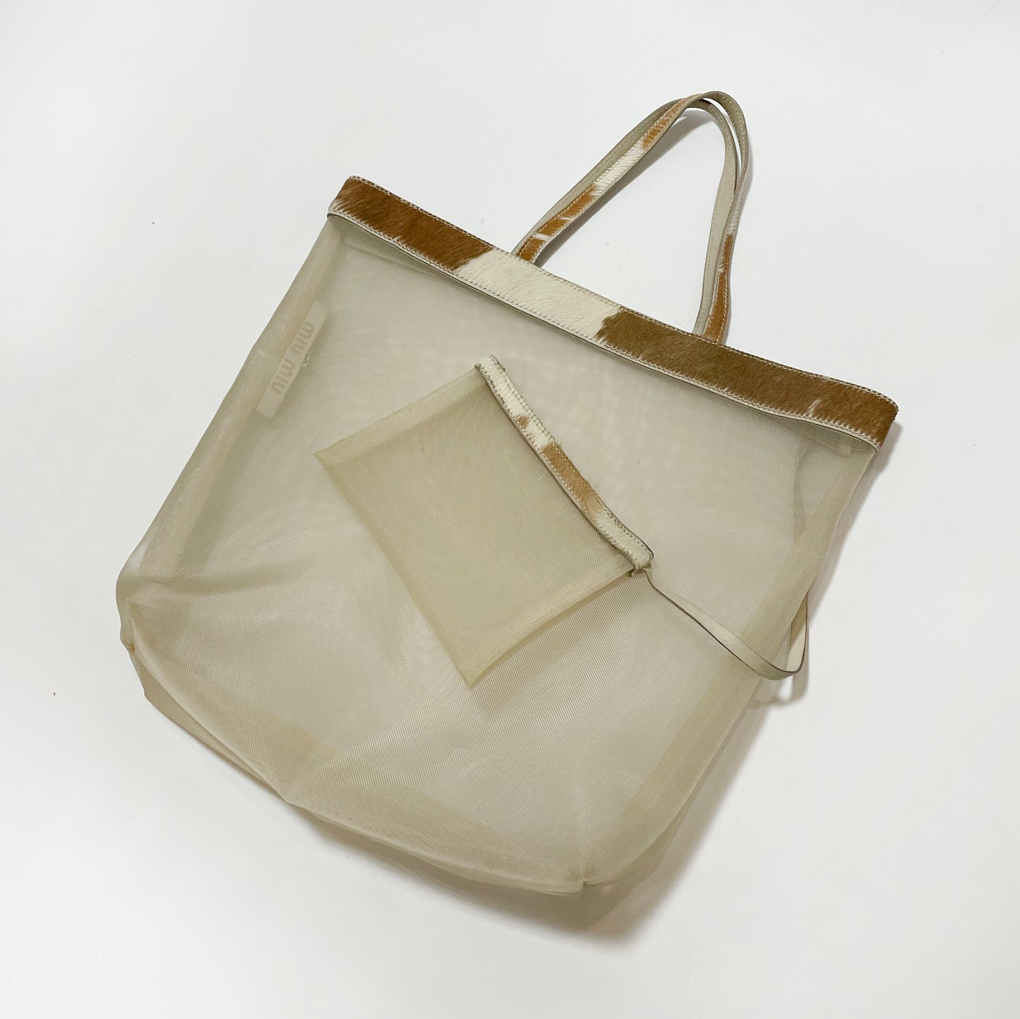 Miu Miu SS 1998 Cowhide Mesh Tote