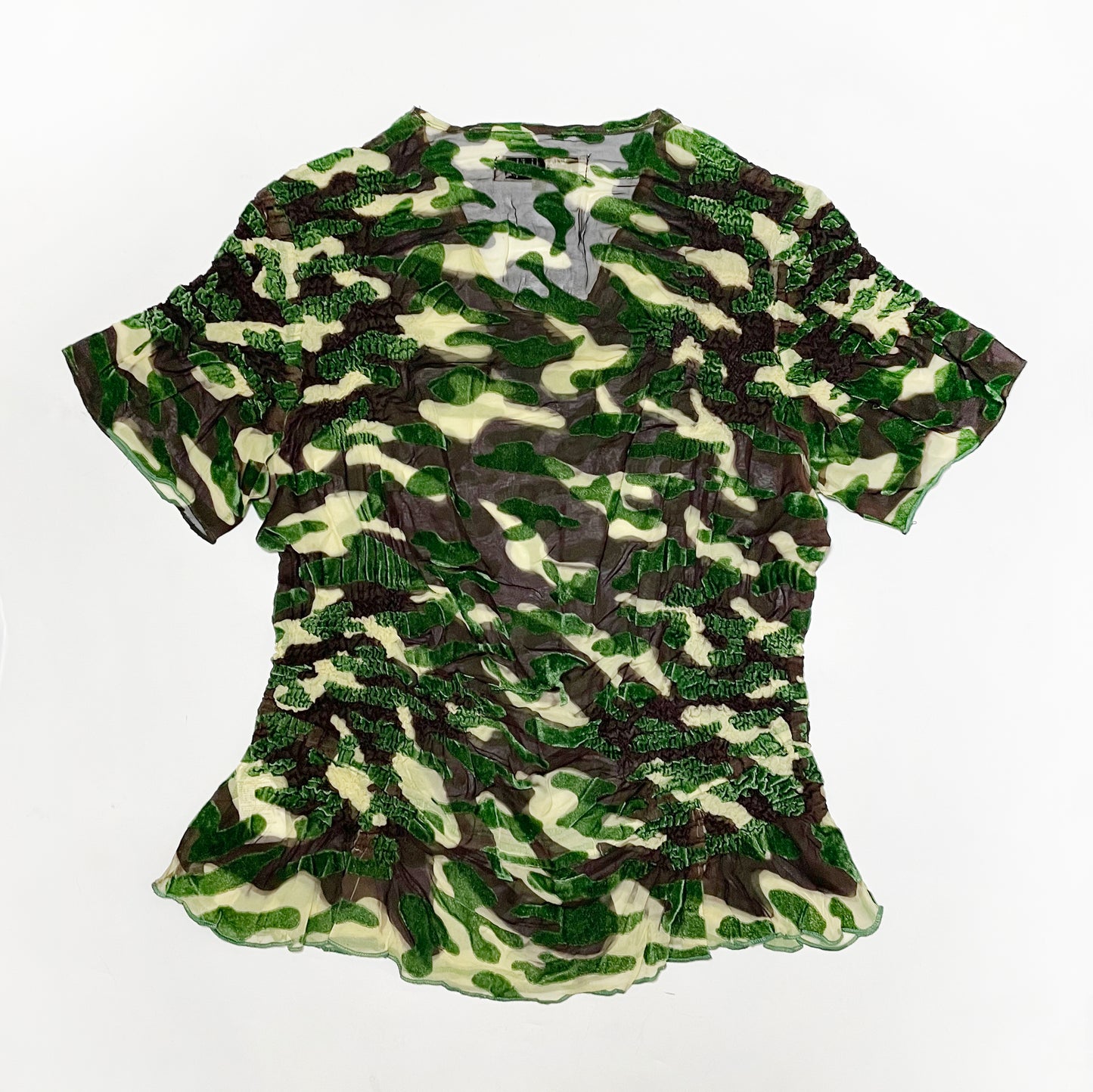 Yoshiki Hishinuma SS 2003 Camouflage Mesh Top