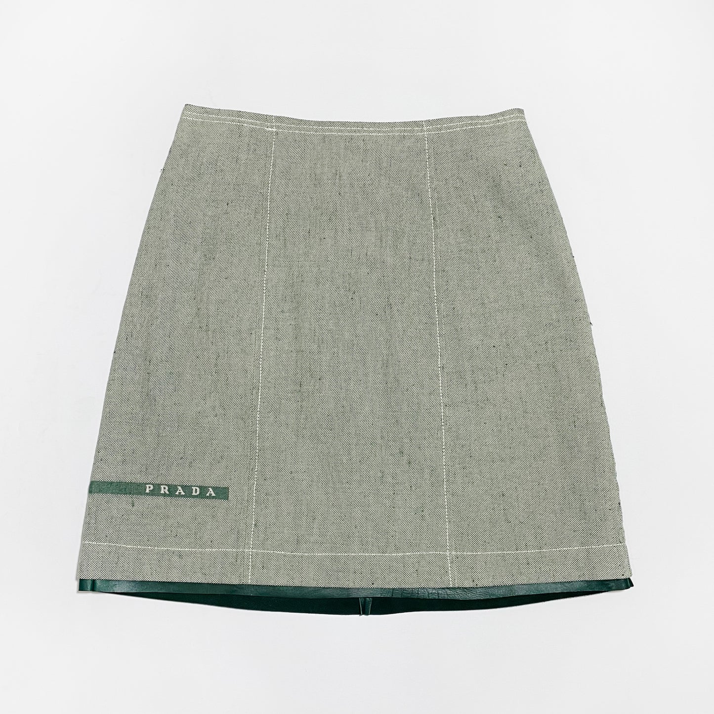 Prada Spring 1999 Linen Skirt