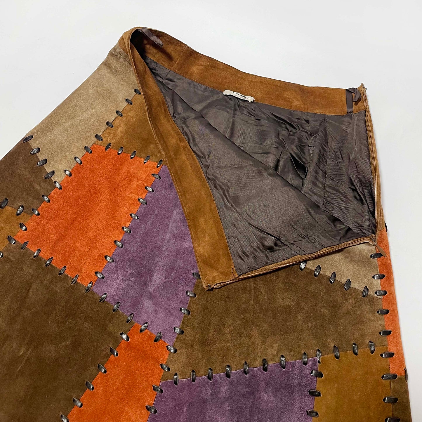 Miu Miu FW 2005 Suede Runway Skirt