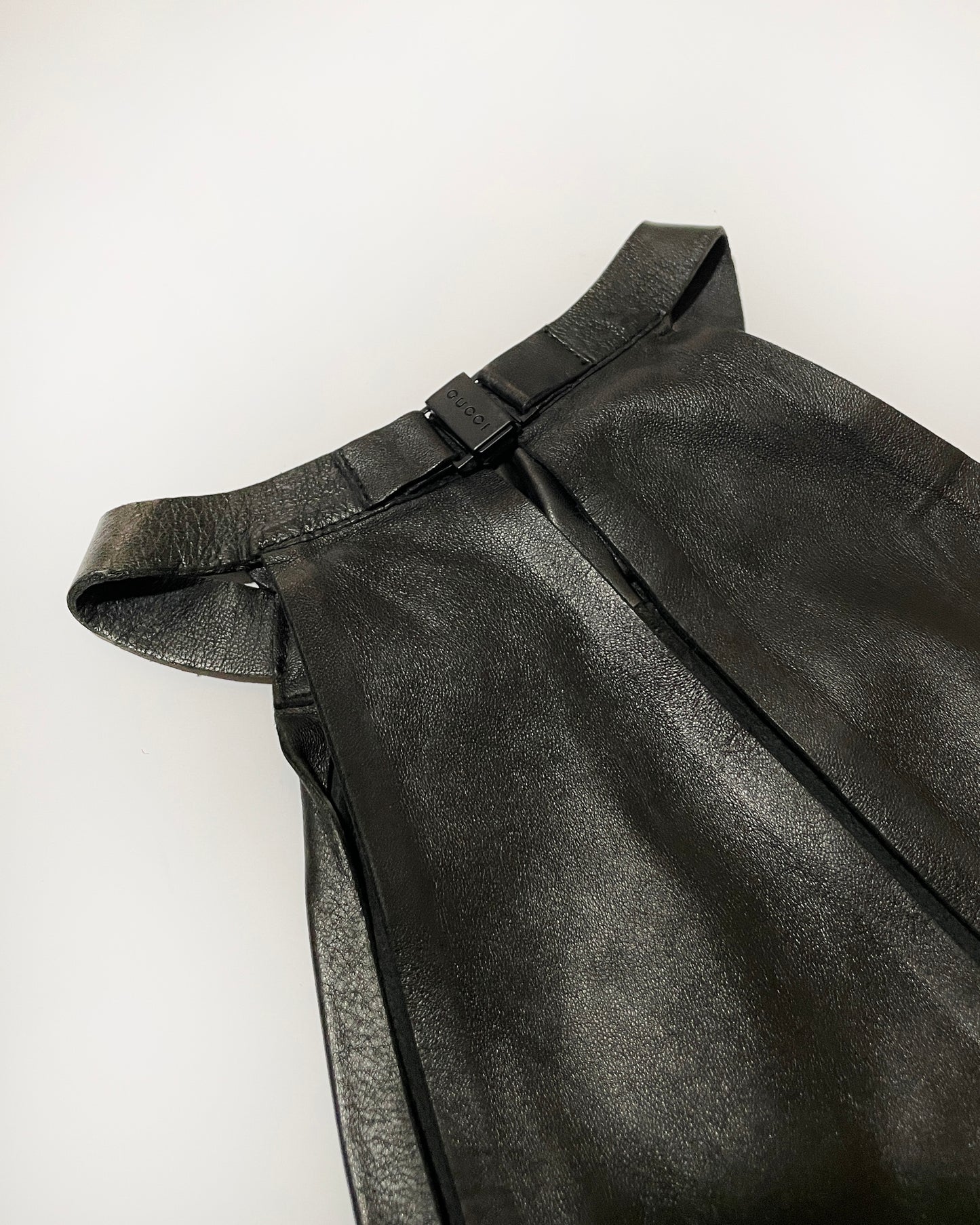 Gucci by Tom Ford Fall 1999 Leather Halter Top