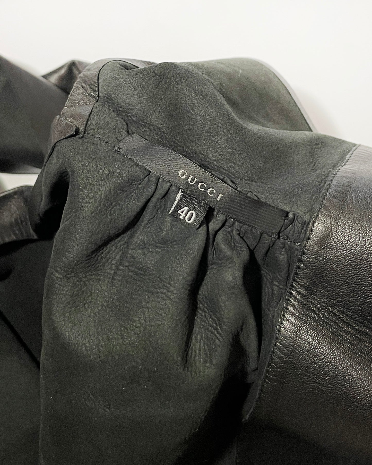 Gucci by Tom Ford Fall 1999 Leather Halter Top