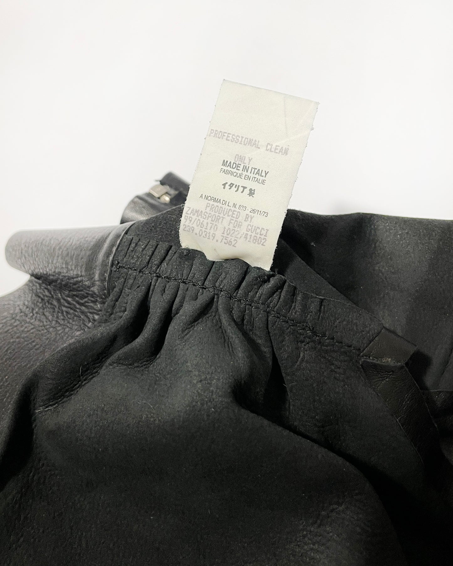 Gucci by Tom Ford Fall 1999 Leather Halter Top