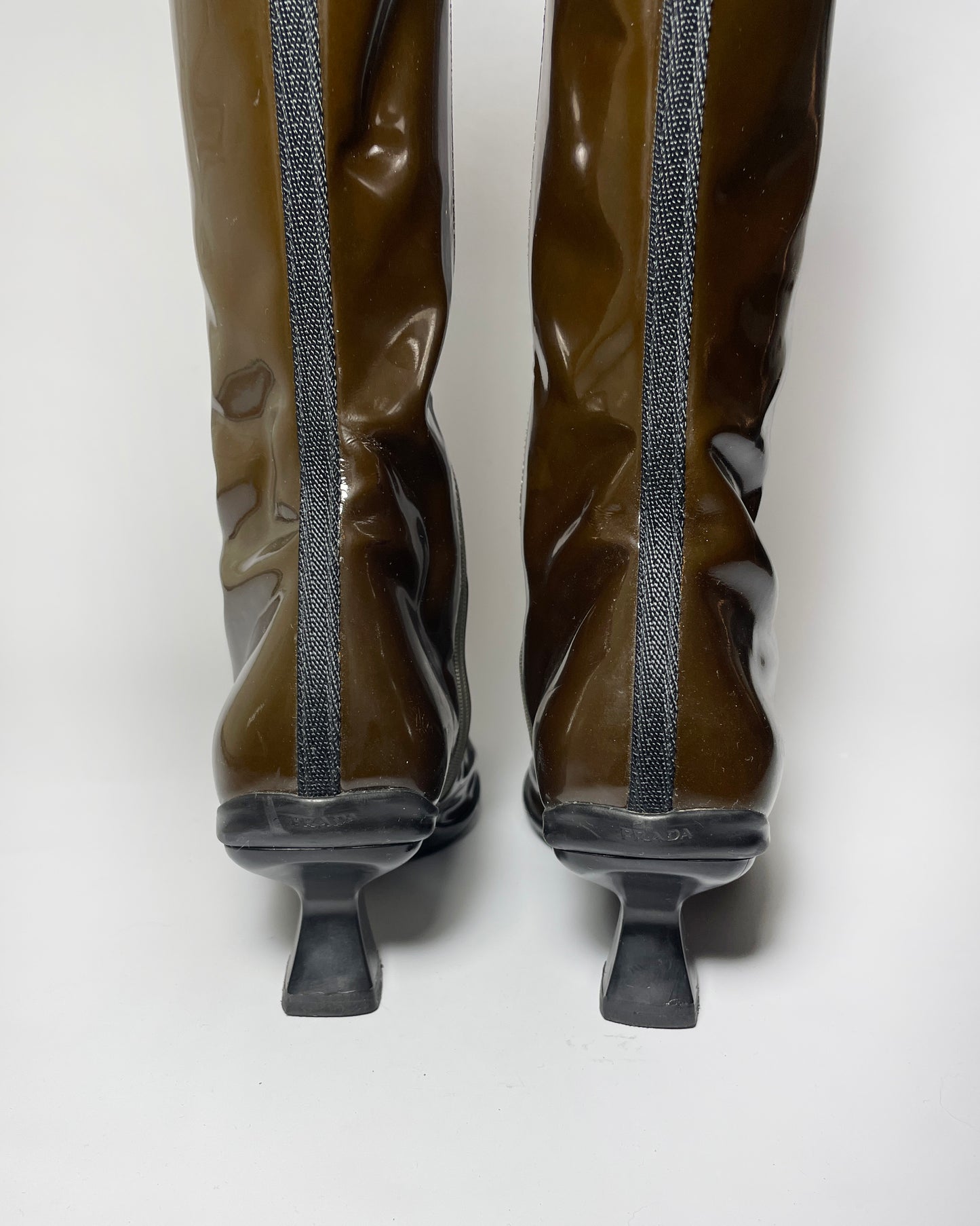 Prada Fall 1999 Patent Leather Boots