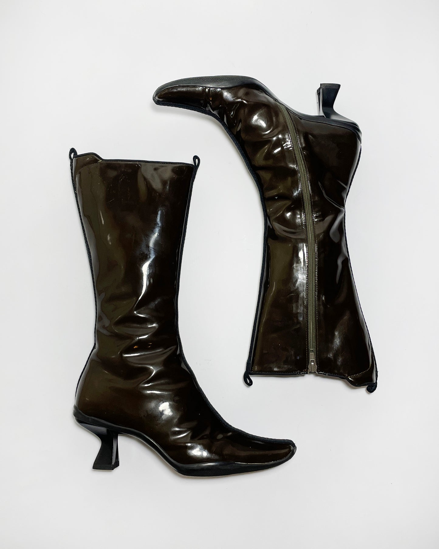 Prada Fall 1999 Patent Leather Boots
