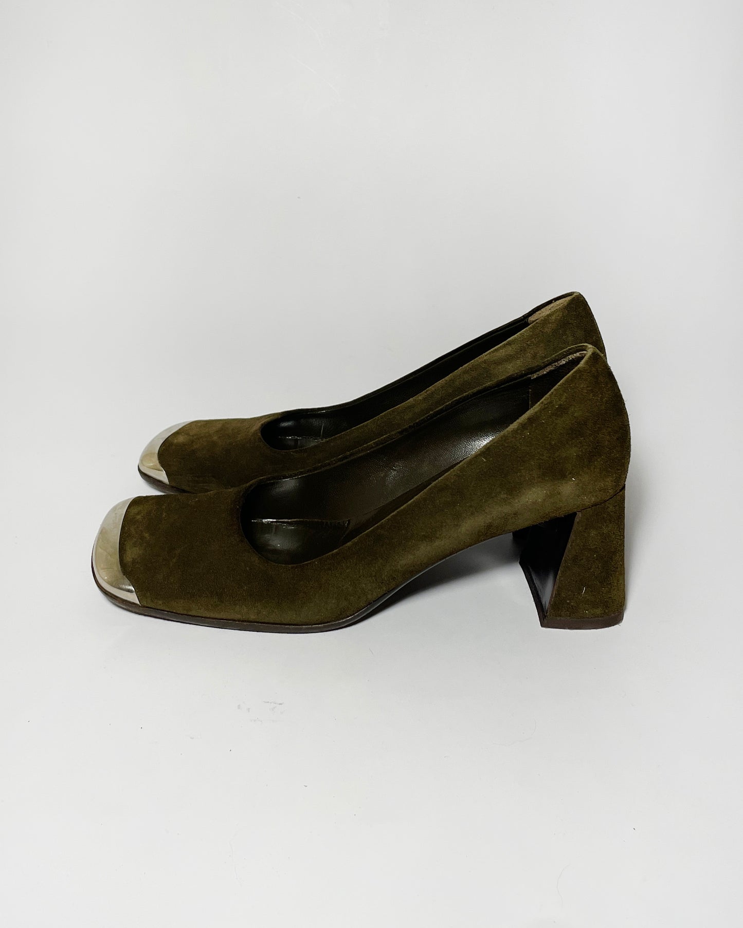 Prada Fall 1999 Suede Pumps