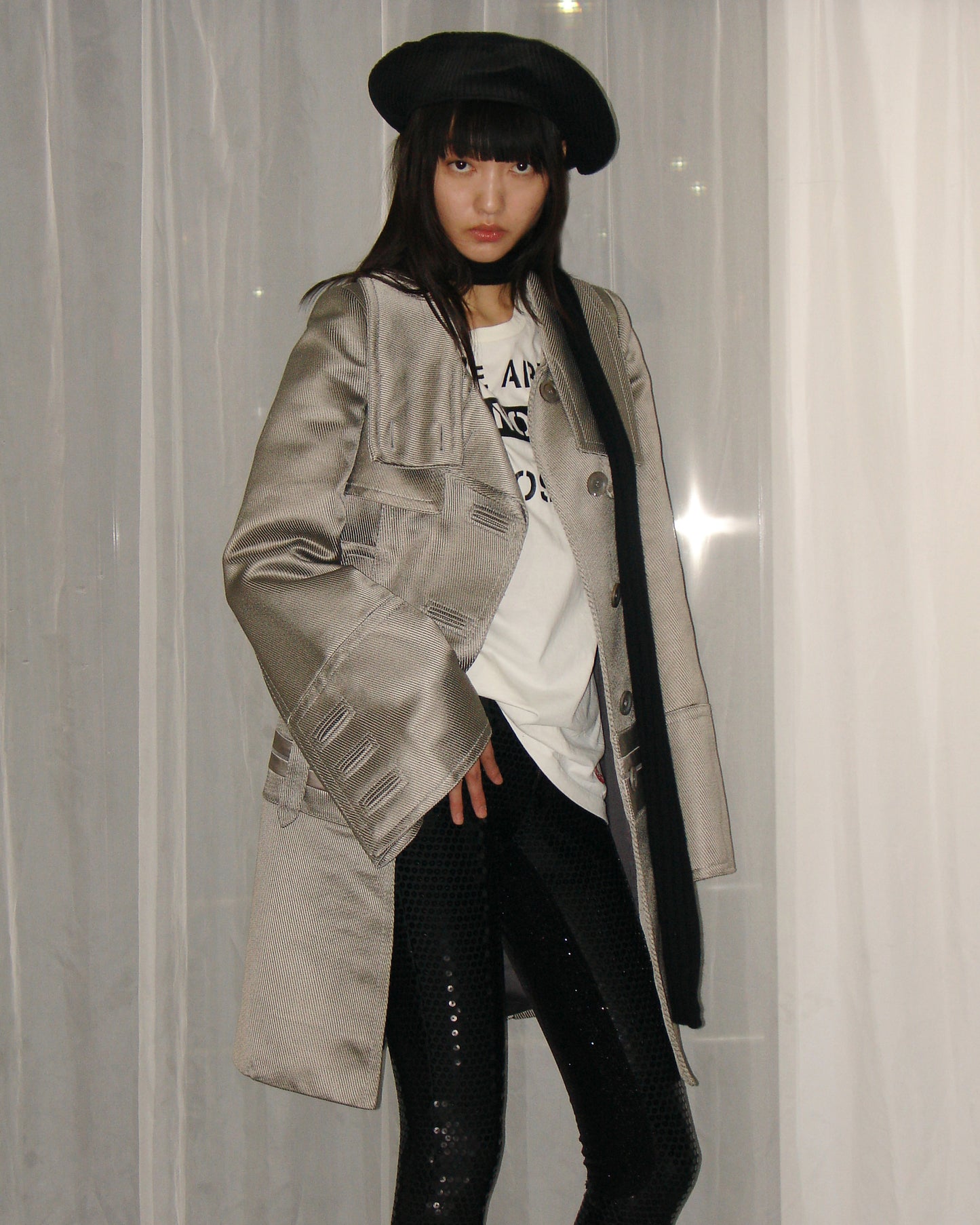 Gucci Fall 2005 Silver Runway Coat