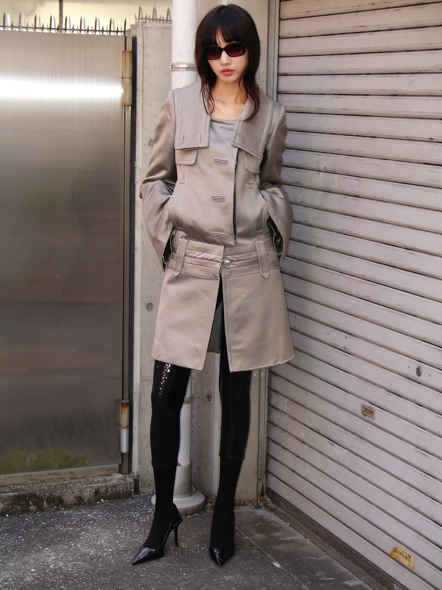 Gucci Fall 2005 Silver Runway Coat