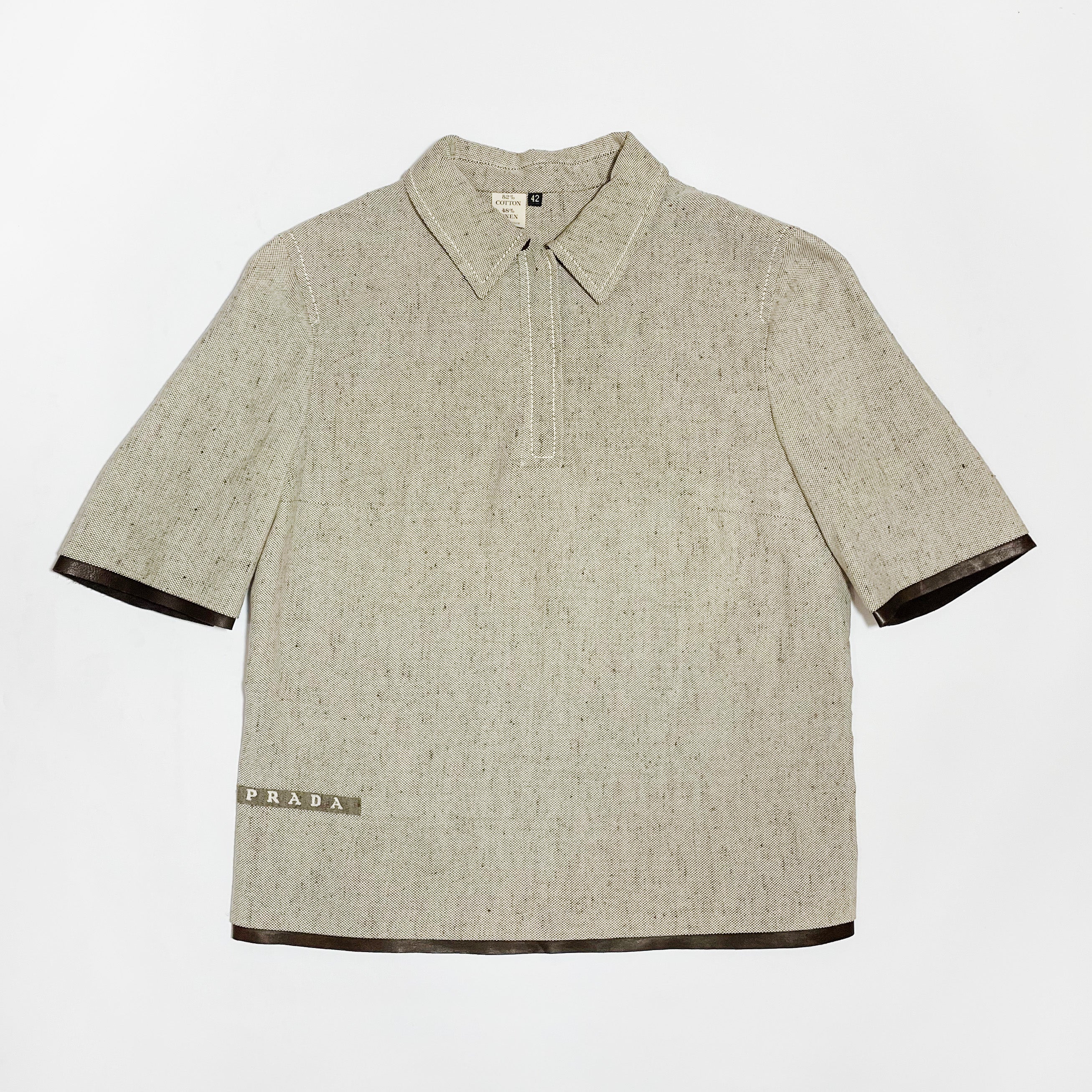 archive】00s Prada Short length shirt|長袖 archive】00s Prada Short length shirt|長袖