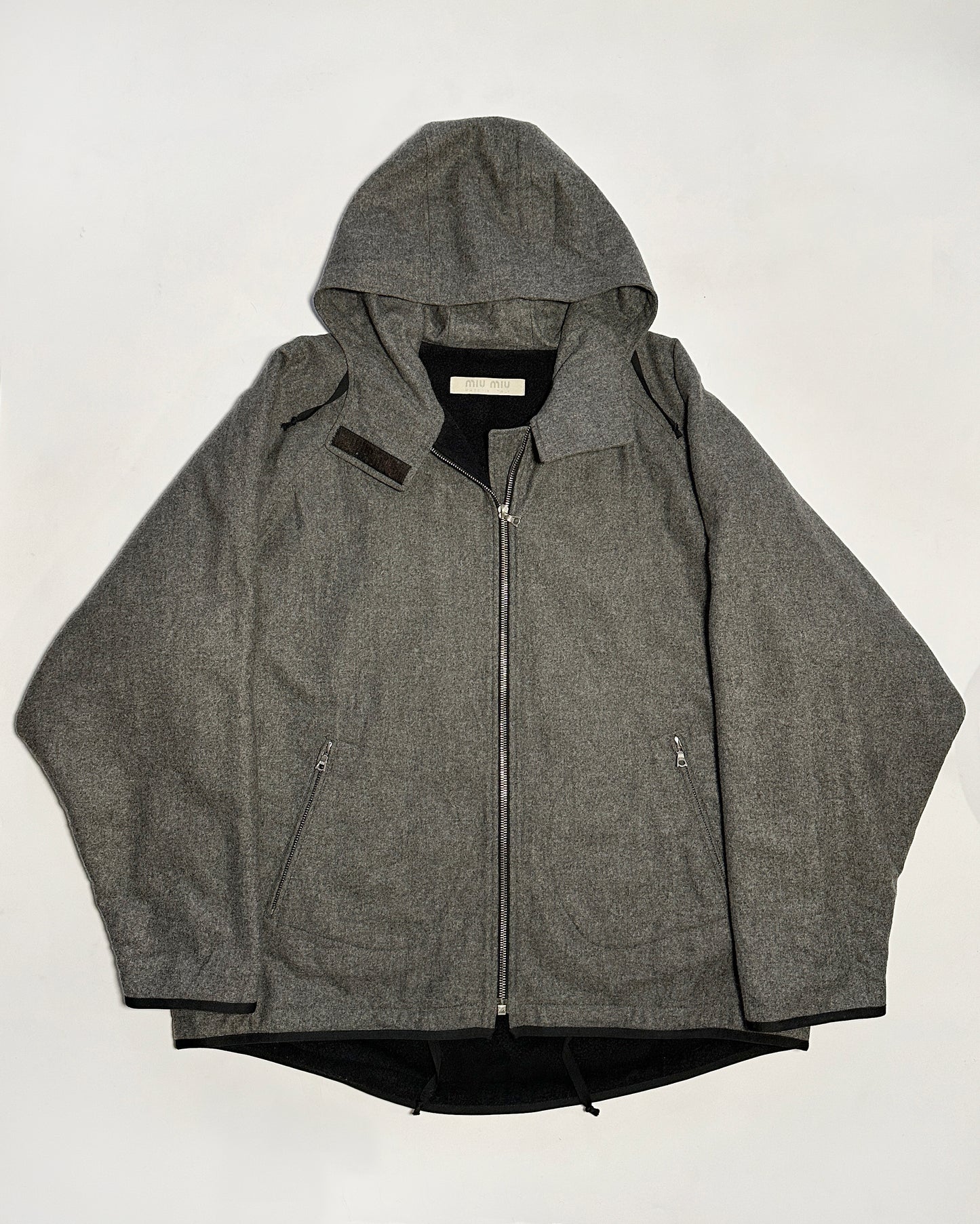 Miu Miu Fall 1997 Wool Jacket with Fleece Lining
