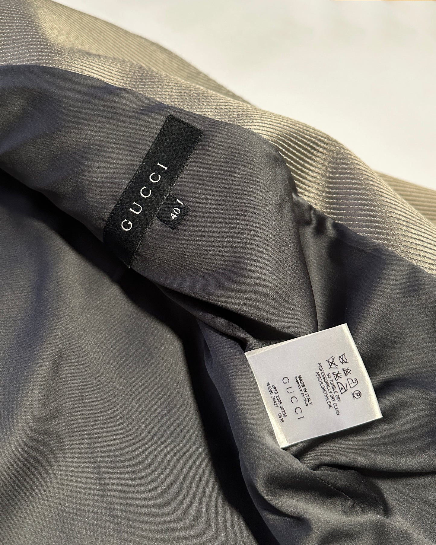 Gucci Fall 2005 Silver Runway Coat