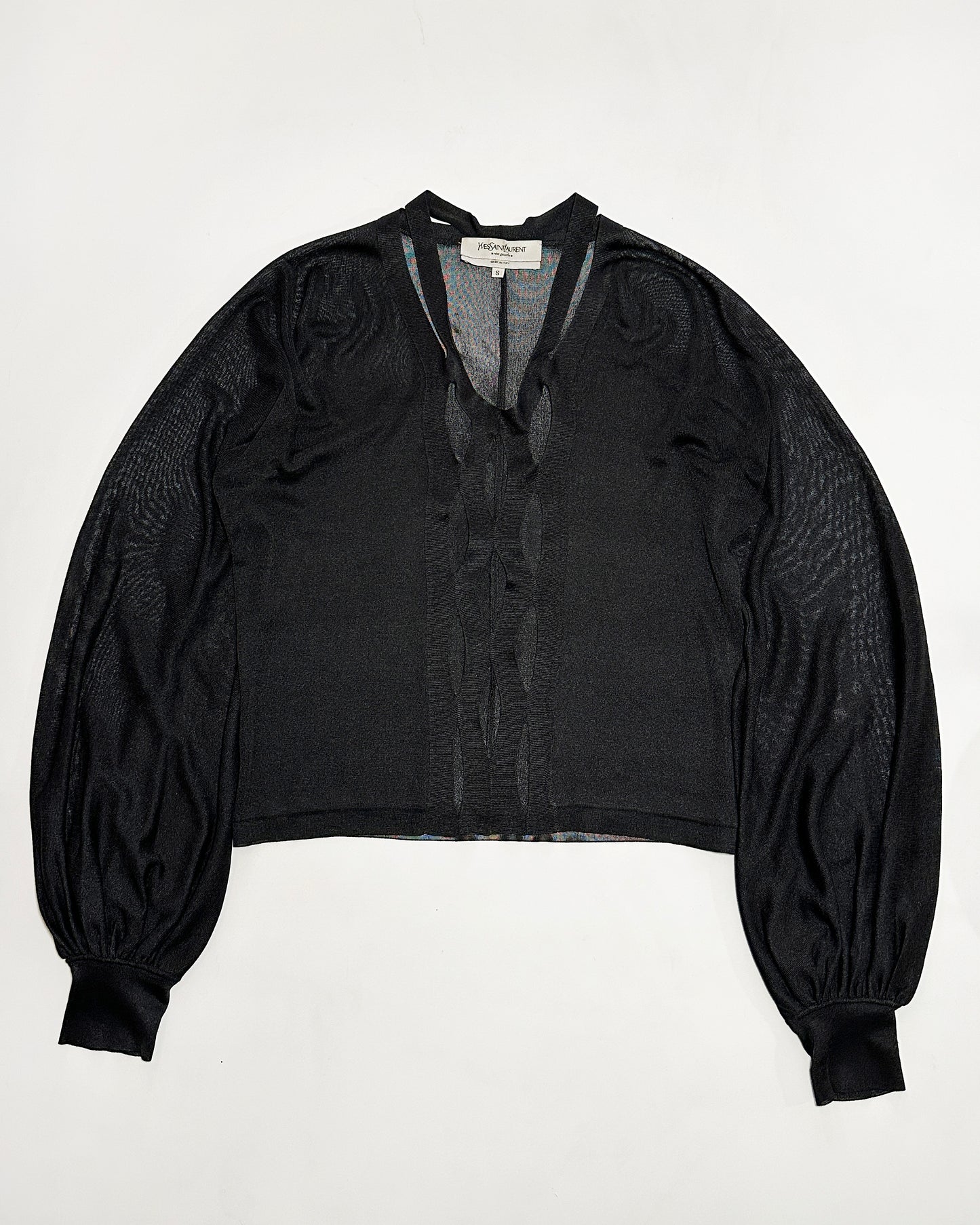 Yves Saint Laurent mid 2000s Sheer Silk Top