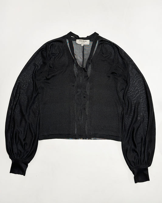 Yves Saint Laurent mid 2000s Sheer Silk Top