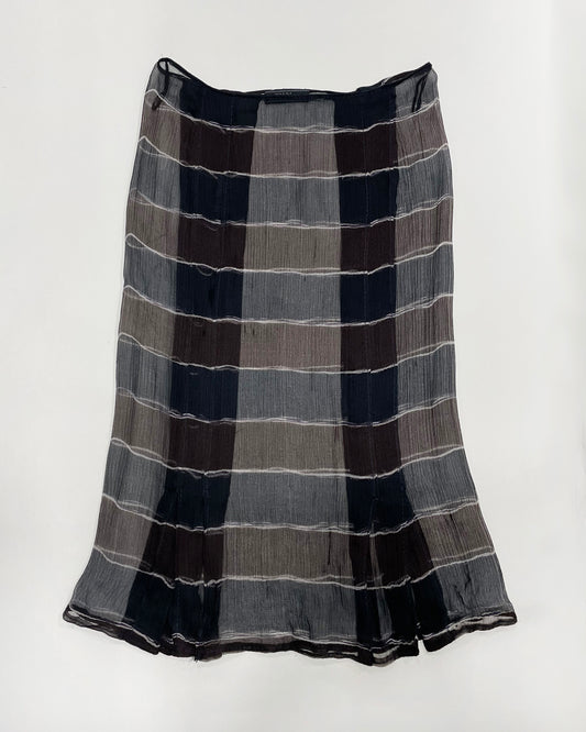 Prada Fall 2000 Sheer Silk Skirt