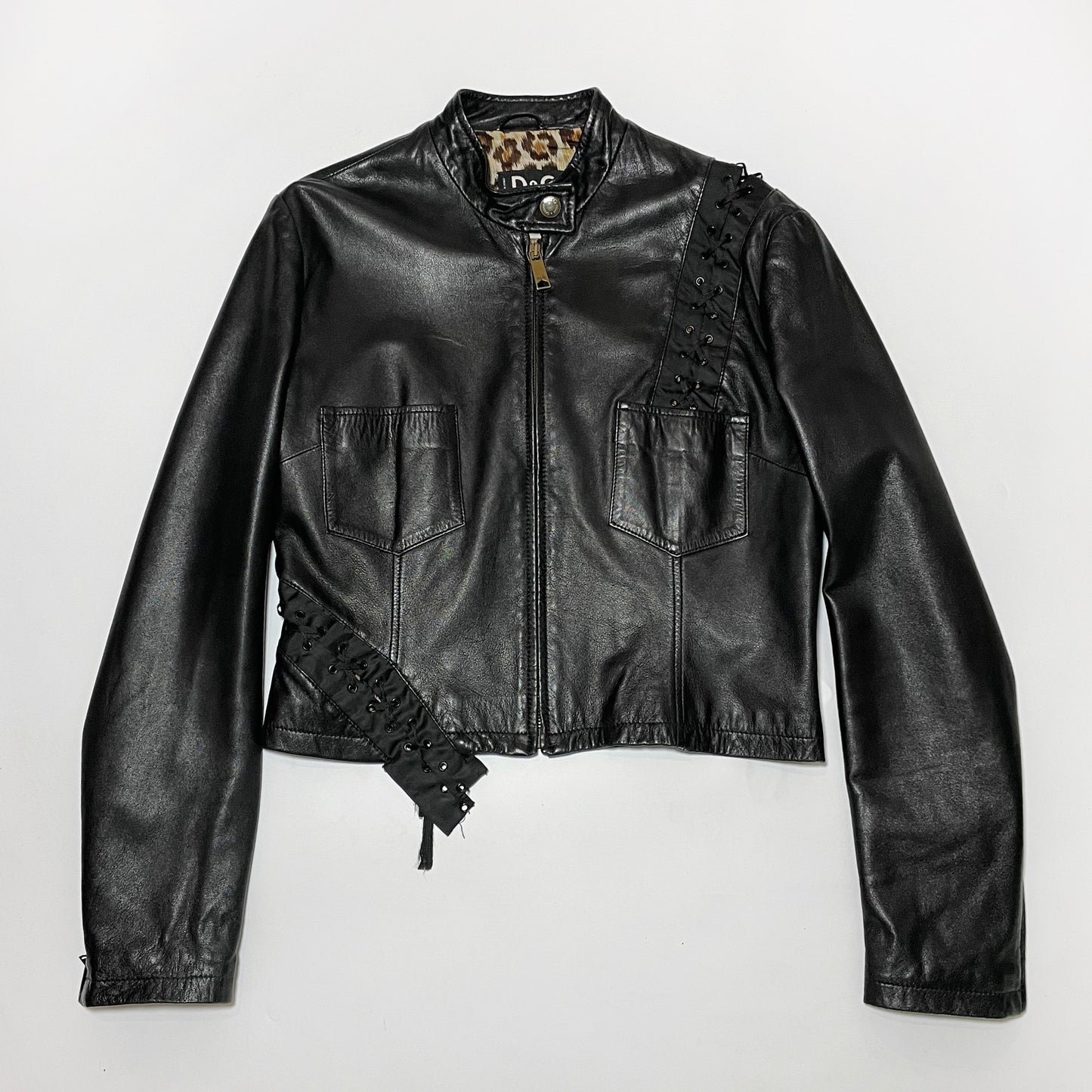 Dolce &amp; Gabbana Spring 2002 Leather Jacket