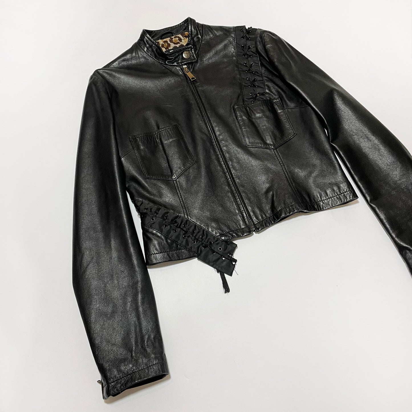 Dolce &amp; Gabbana Spring 2002 Leather Jacket