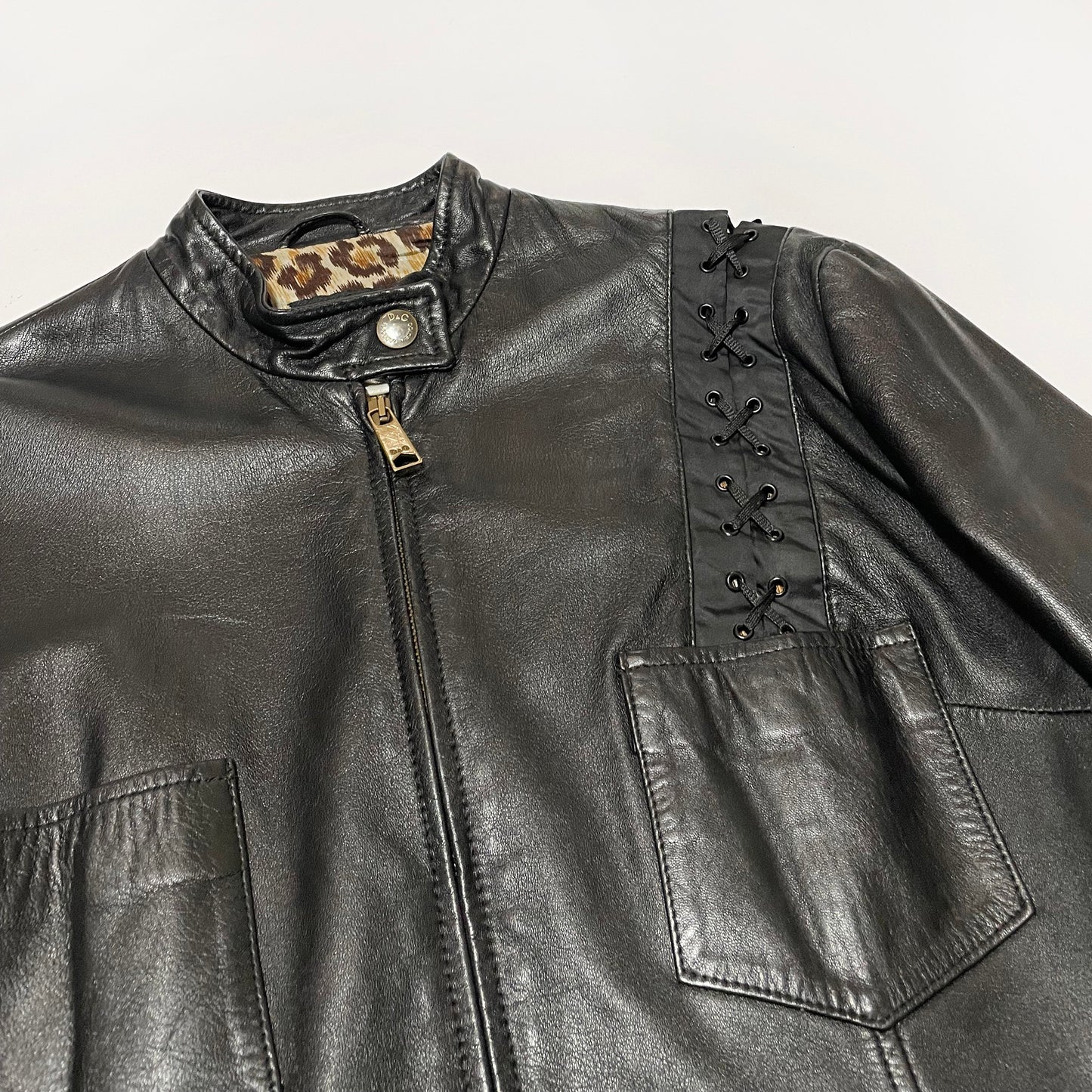 Dolce &amp; Gabbana Spring 2002 Leather Jacket