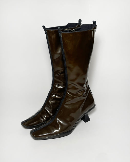 Prada Fall 1999 Patent Leather Boots