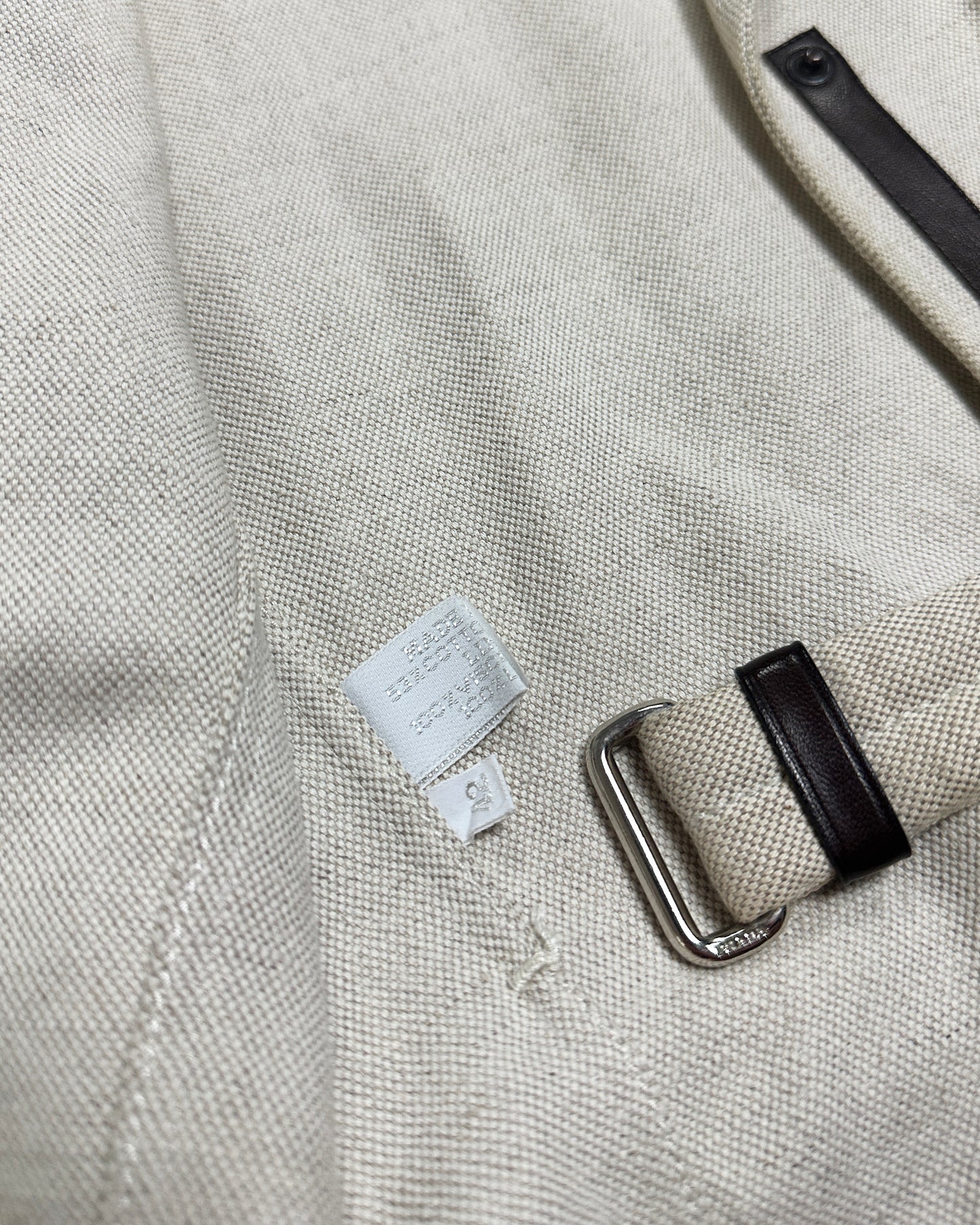 Prada Spring 1999 Linen Jacket and Skirt Set