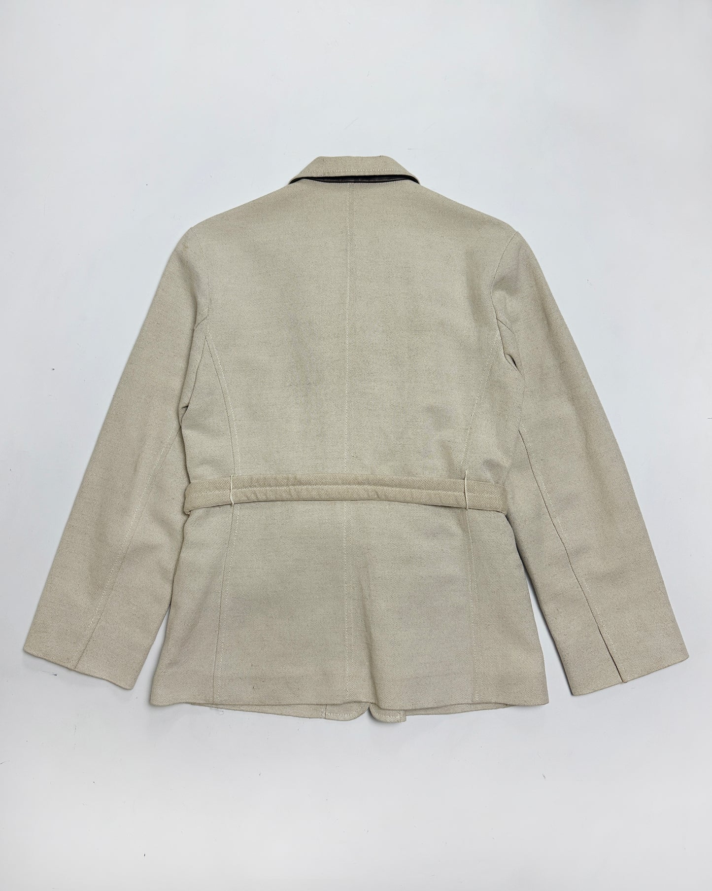 Prada Spring 1999 Linen Jacket and Skirt Set