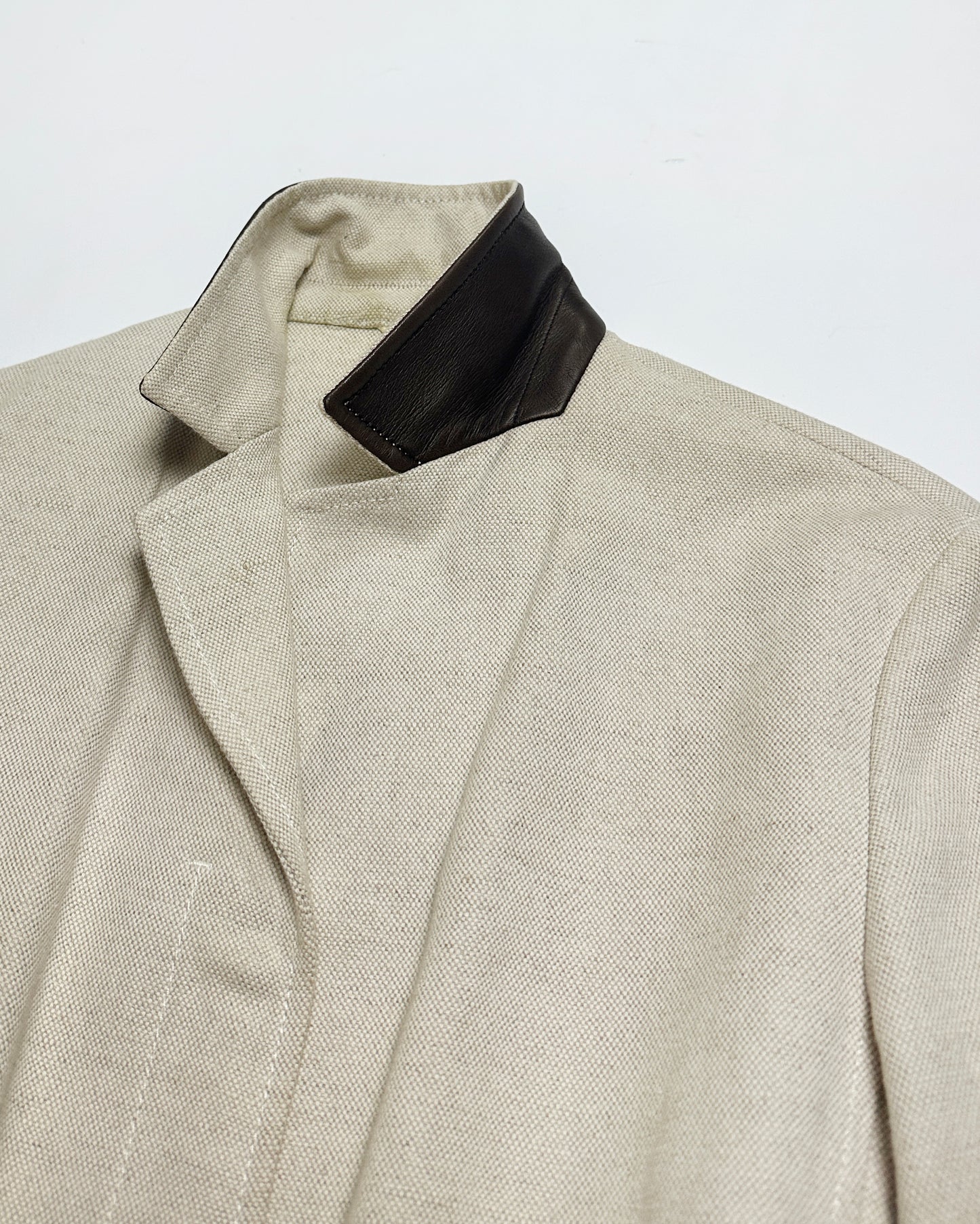 Prada Spring 1999 Linen Jacket and Skirt Set