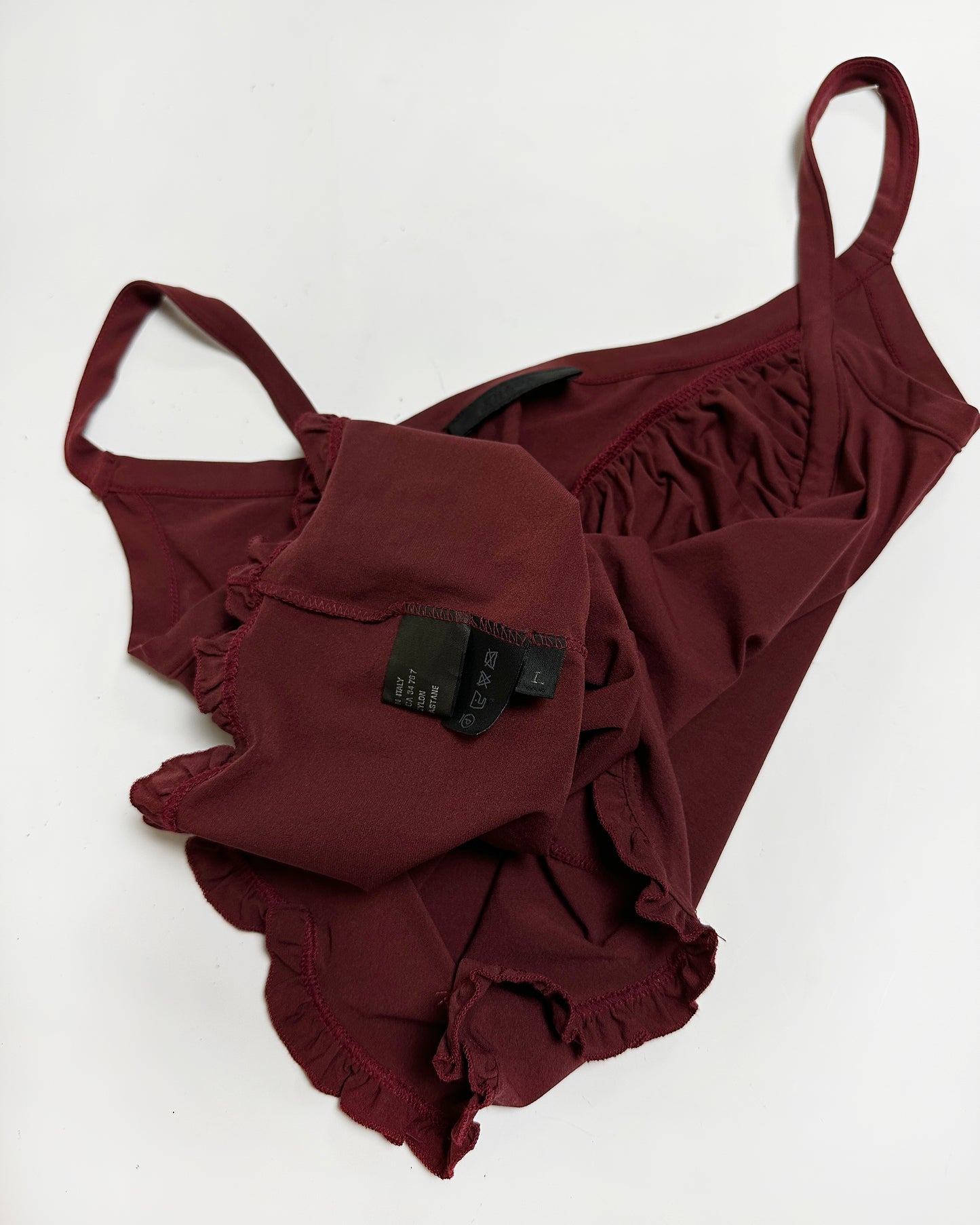 Prada Spring 2000 Ruffle Top