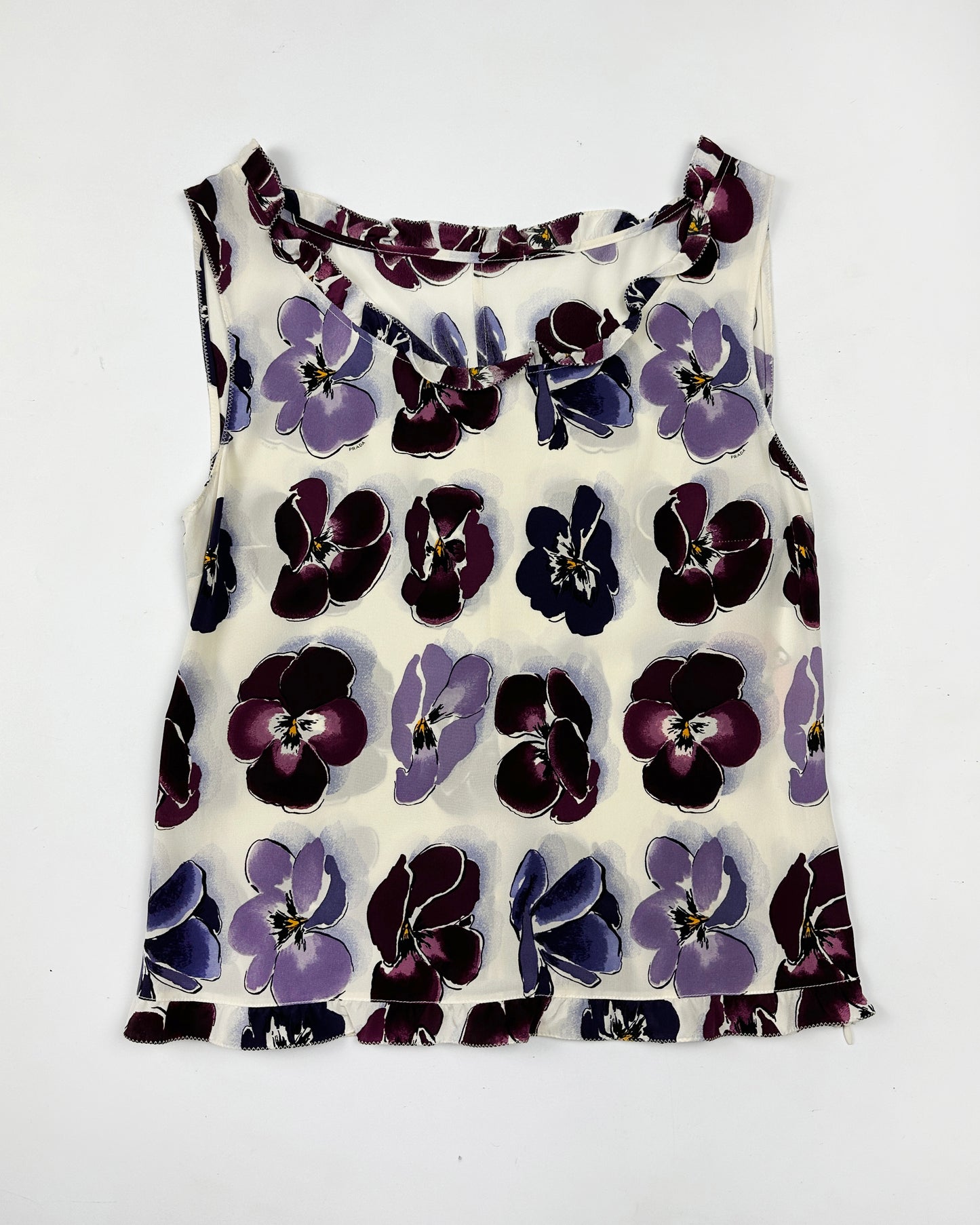 Prada Fall 2000 Floral Silk Top