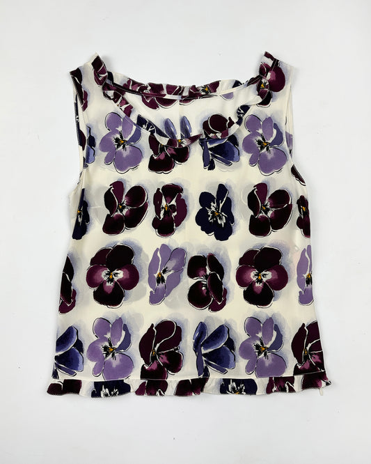 Prada Fall 2000 Floral Silk Top