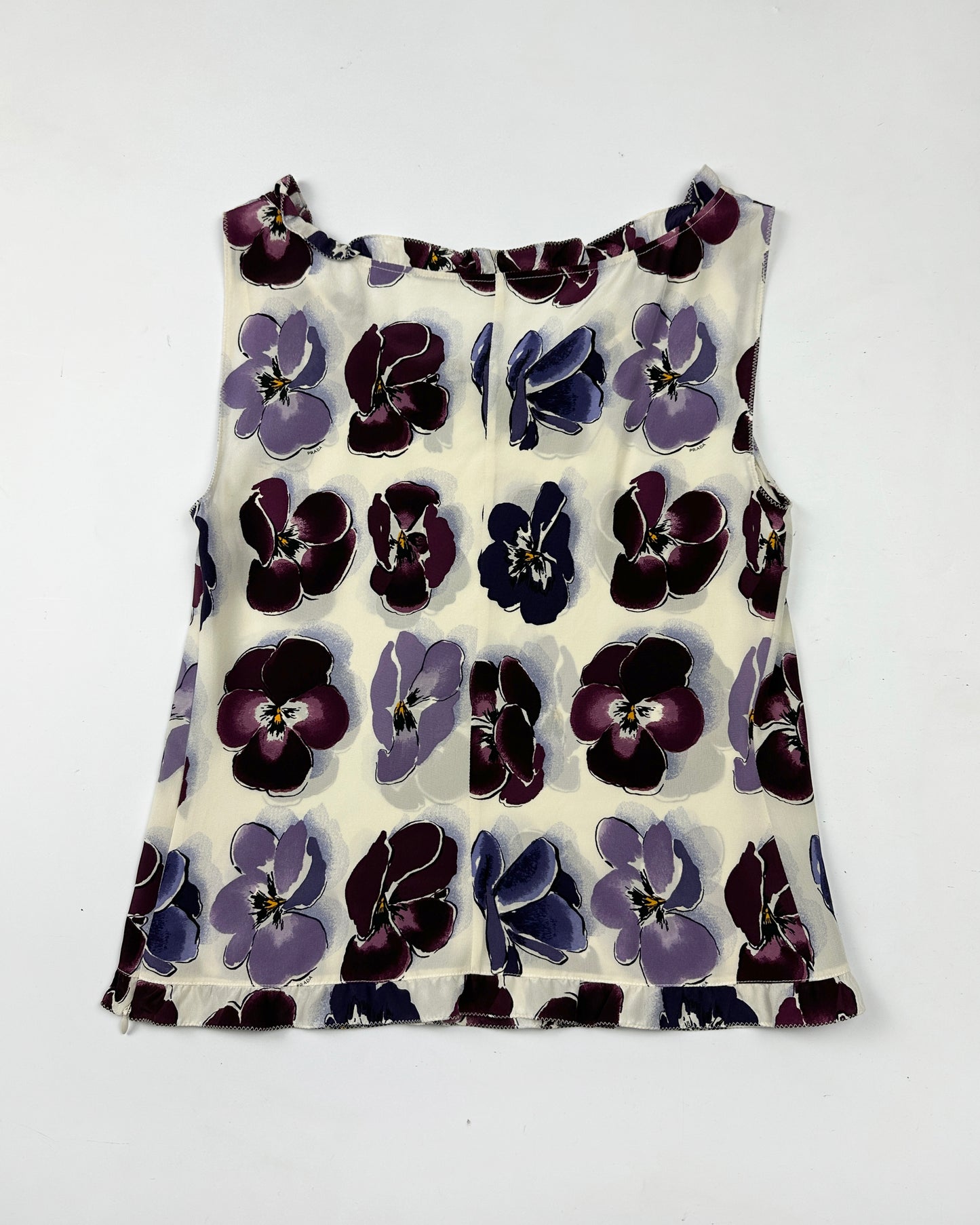 Prada Fall 2000 Floral Silk Top