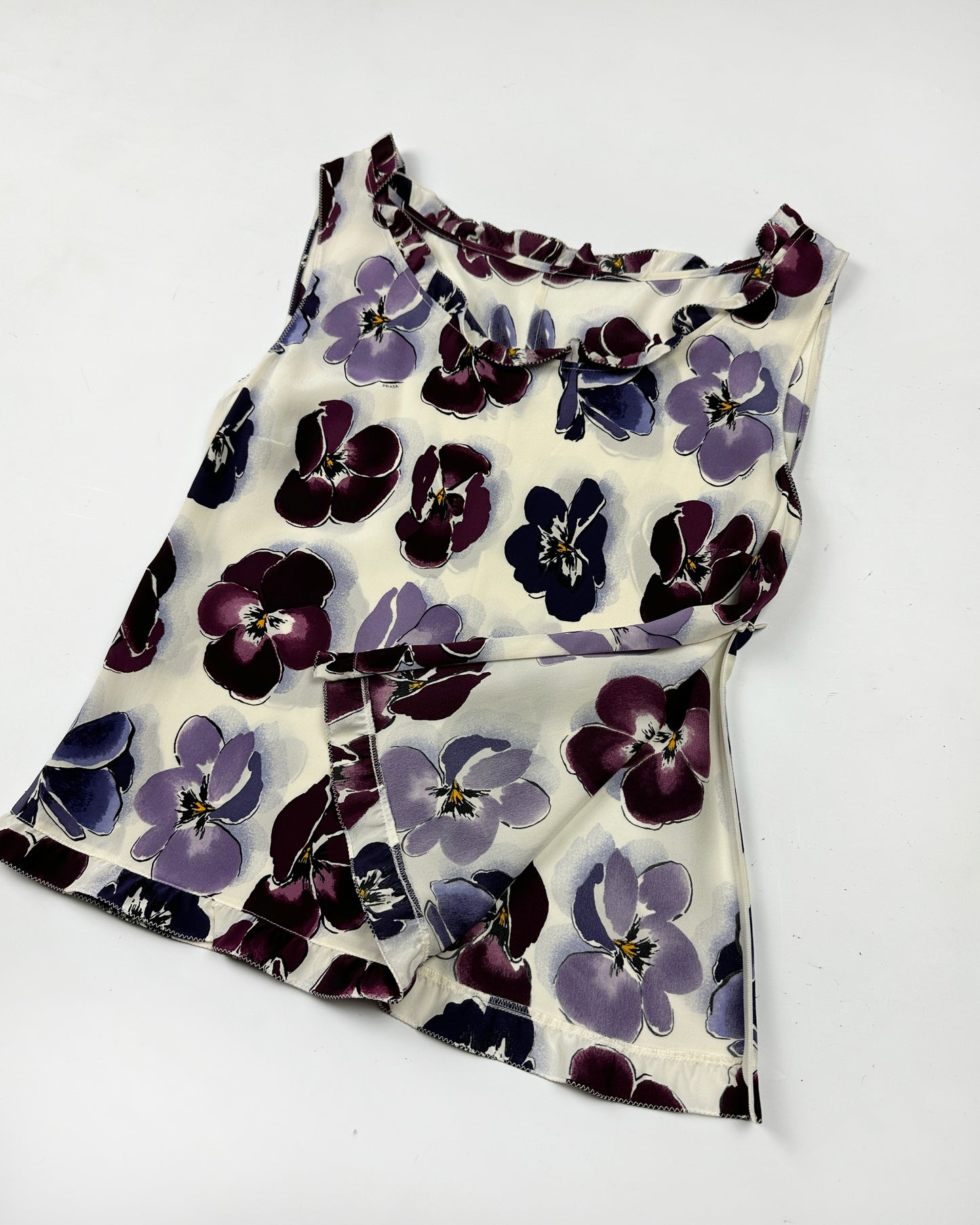 Prada Fall 2000 Floral Silk Top