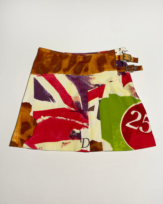 Christian Dior Spring 2003 'Victim' Bondage Pleated Skirt