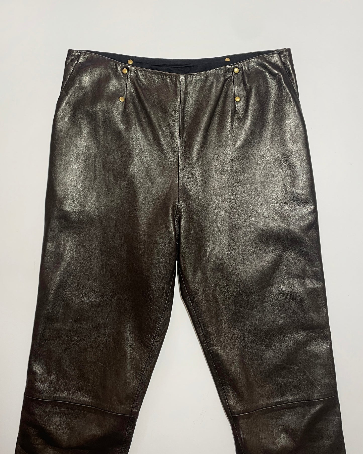 A.F. Vandevorst Spring 2014 Leather Trousers