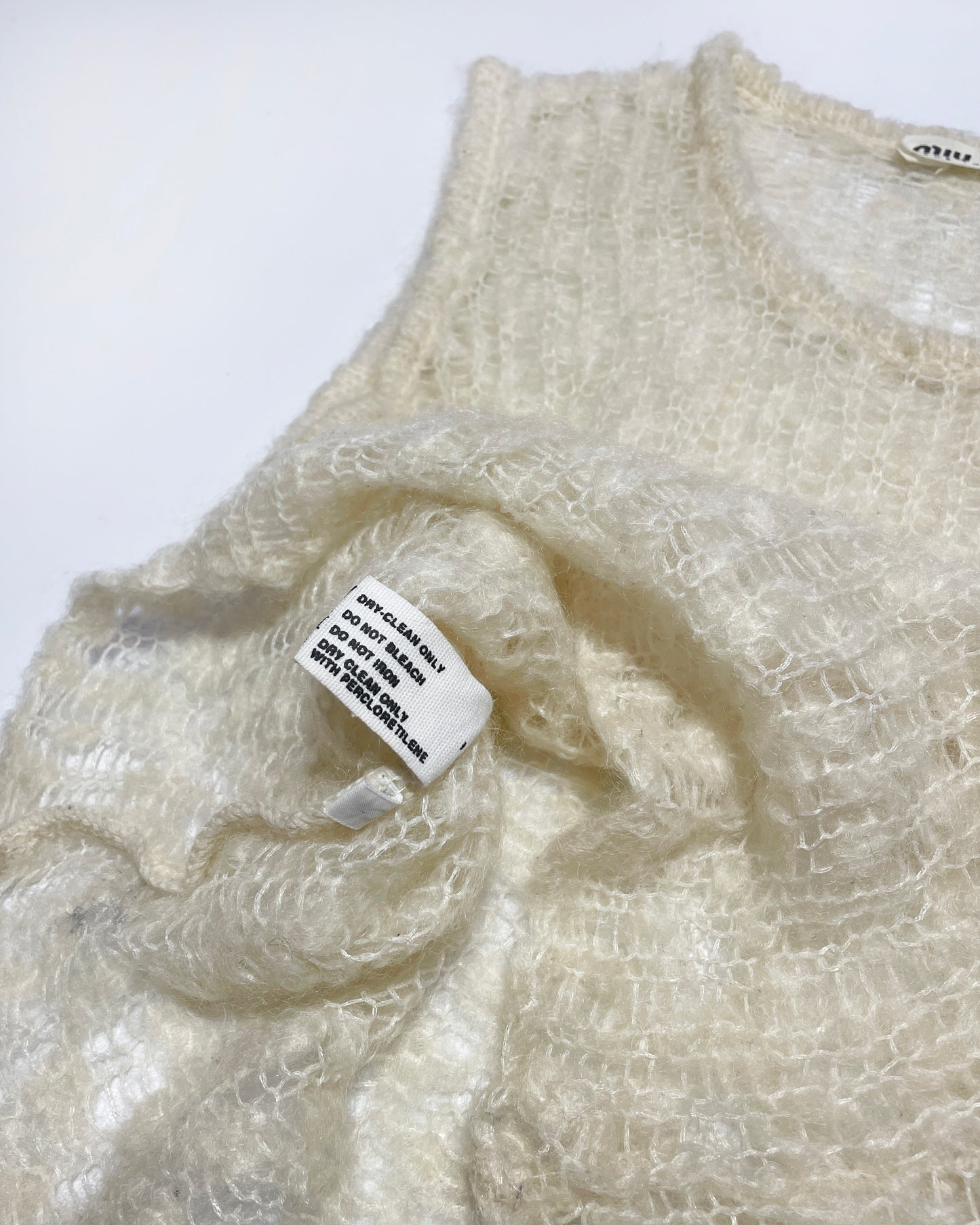 Miu Miu Fall 1994 Mohair Knit Top