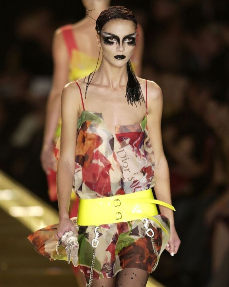 Christian Dior Spring 2003 'Victim' Bondage Pleated Skirt