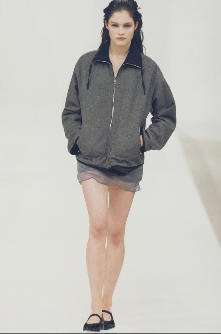 Miu Miu Fall 1997 Wool Jacket with Fleece Lining