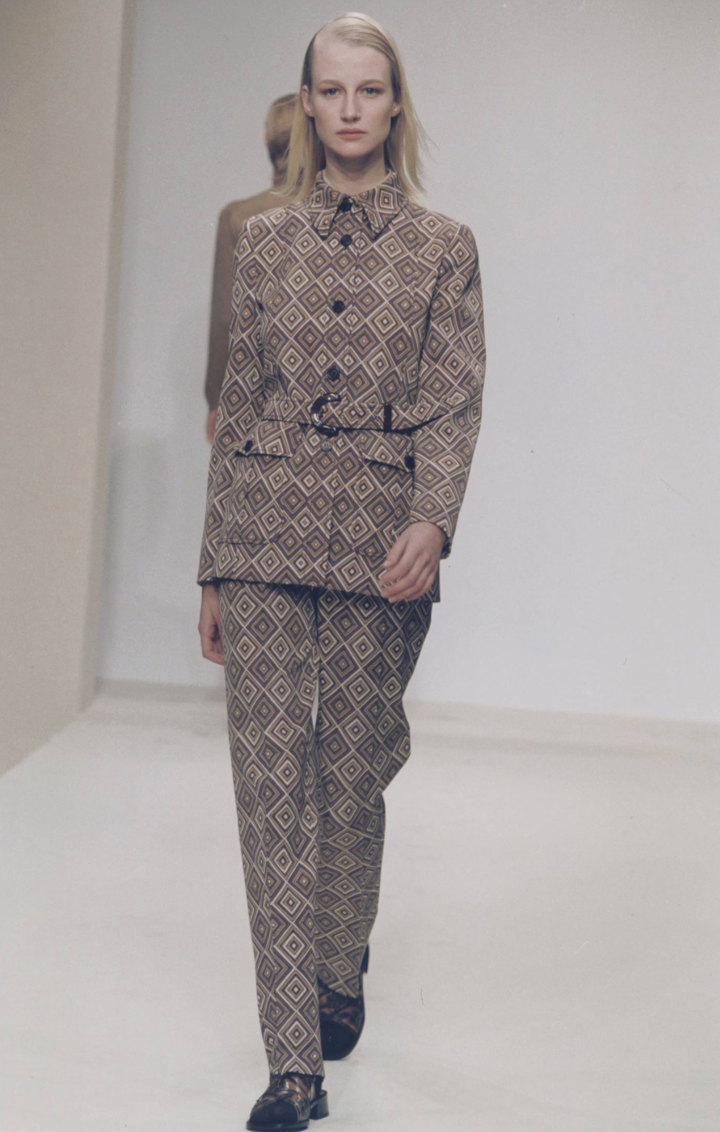 Prada Fall 2012 Diamond Print Skirt