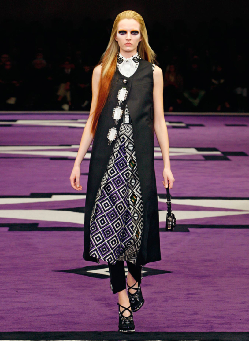 Prada Fall 2012 Diamond Print Skirt