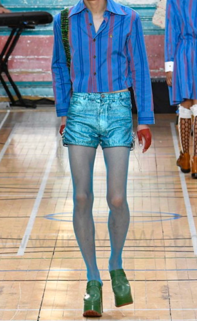 Vivienne Westwood Spring 2018 Heart Cutout Shorts