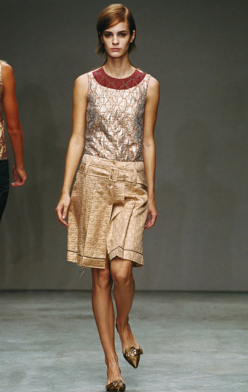 Prada Spring 2002 Brocade Top