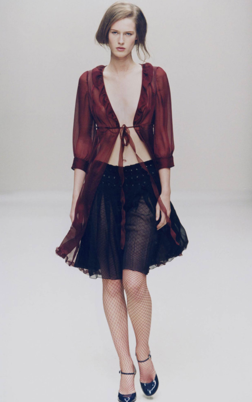 Prada Spring 2000 Silk Skirt