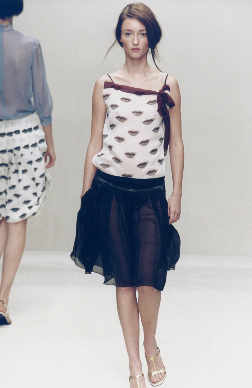 Prada Spring 2000 Silk Skirt