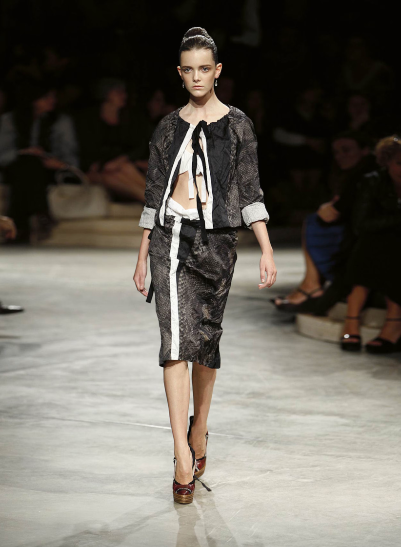 Prada Spring 2009 Python Print Skirt