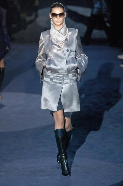 Gucci Fall 2005 Silver Runway Coat
