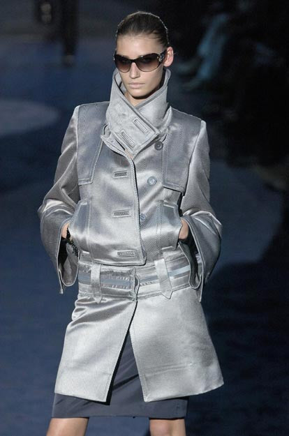 Gucci Fall 2005 Silver Runway Coat